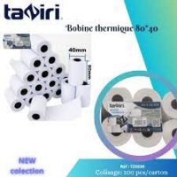 Bobine thermique L 80 x 40 mm, Mandrin 12 mm Taziri
